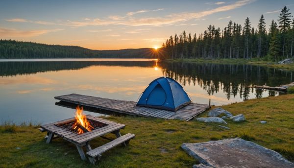 Où trouver un camping avec accès direct au lac ?