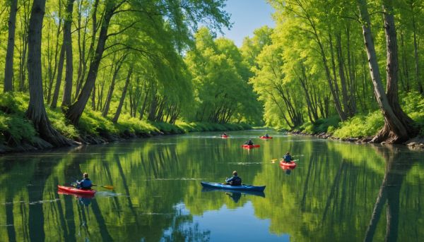 Rives ombragées et sports aquatiques