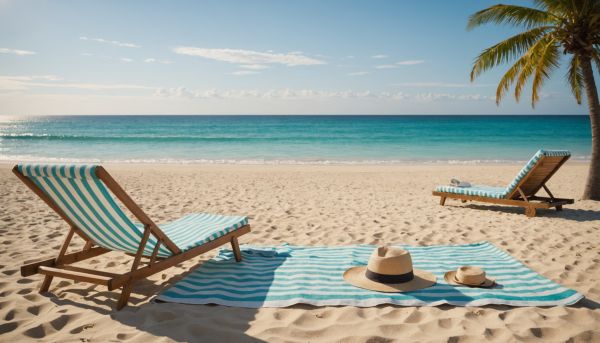 Se détendre sur une plage de sable fin