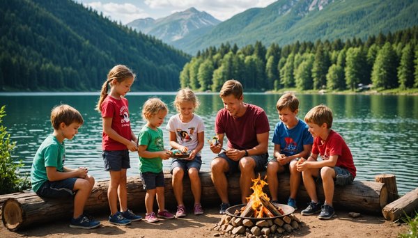 Les meilleures animations enfants en camping familial au bord du lac