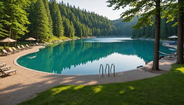 Activités incontournables dans un camping avec piscine près d'un lac cristallin